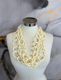 Rubberized chain necklace