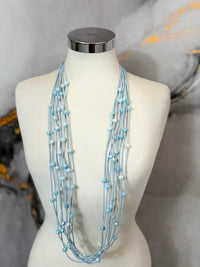 Beaded multi-strand necklace