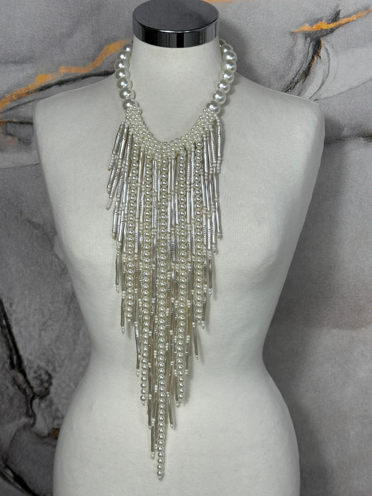 Pearl waterfall necklace