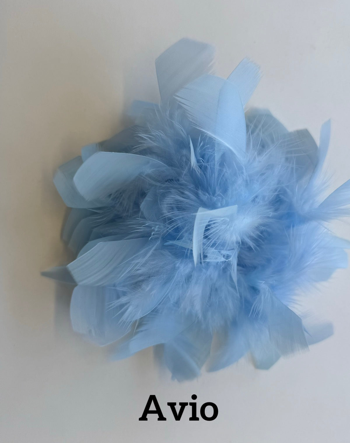 Large feather brooch