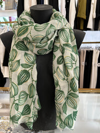Gold leaf scarf