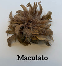 Large feather brooch