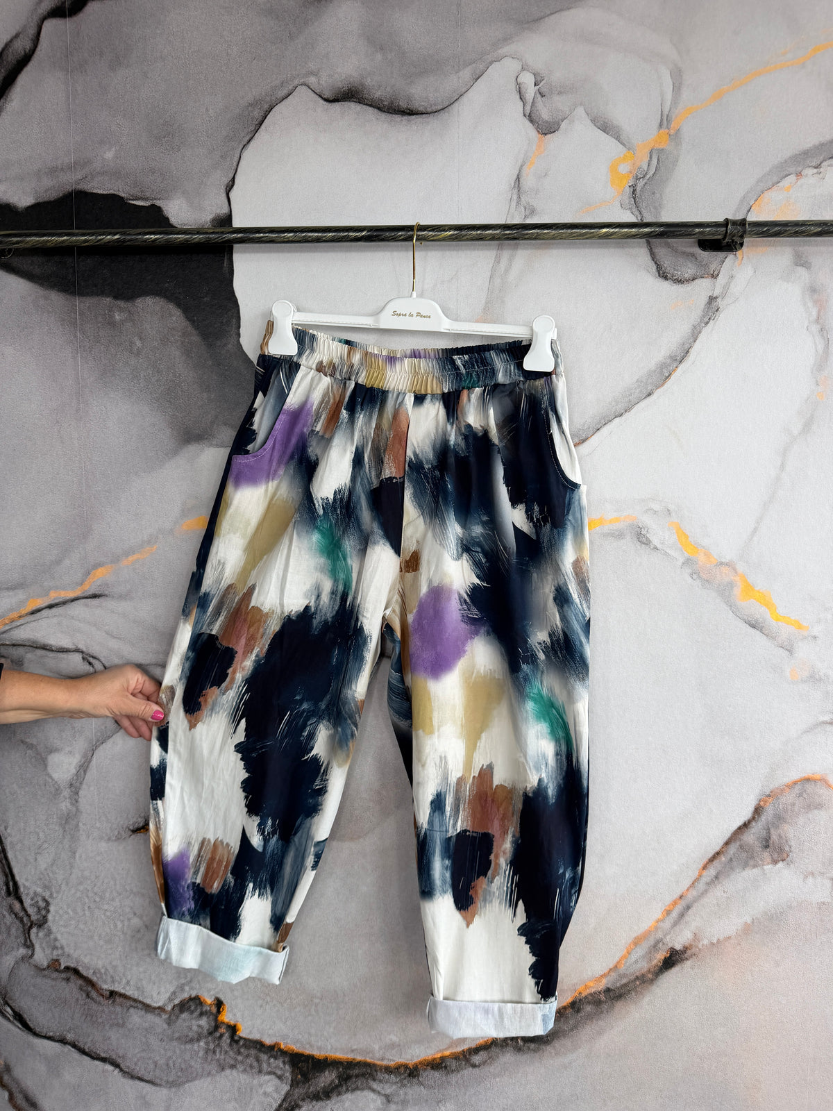 Pantalone Gin ASTRATTO BLU