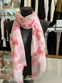 Foulard cuori sfumati