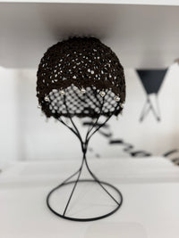 Cuffia Crochet con perline
