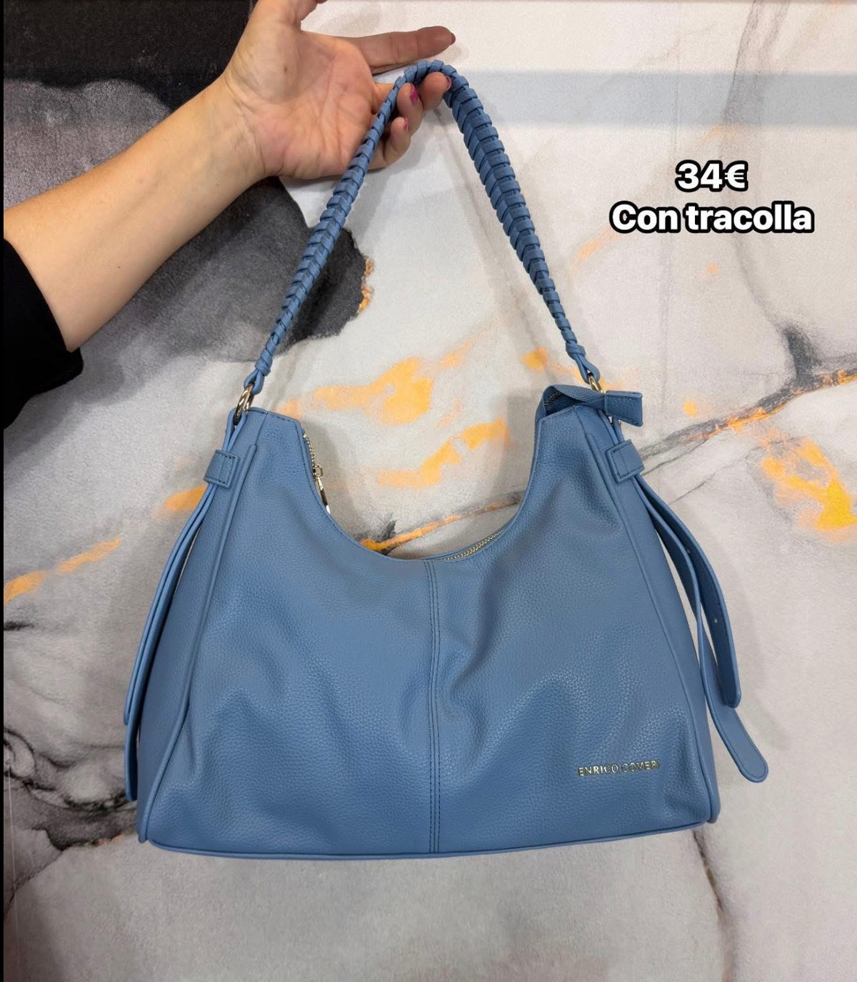 Borsa manico intrecciato