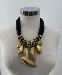 Collana corta cuore oro