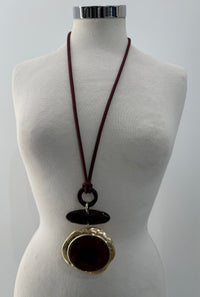 Collana medaglione lungo