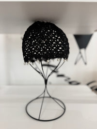 Cuffia Crochet con perline