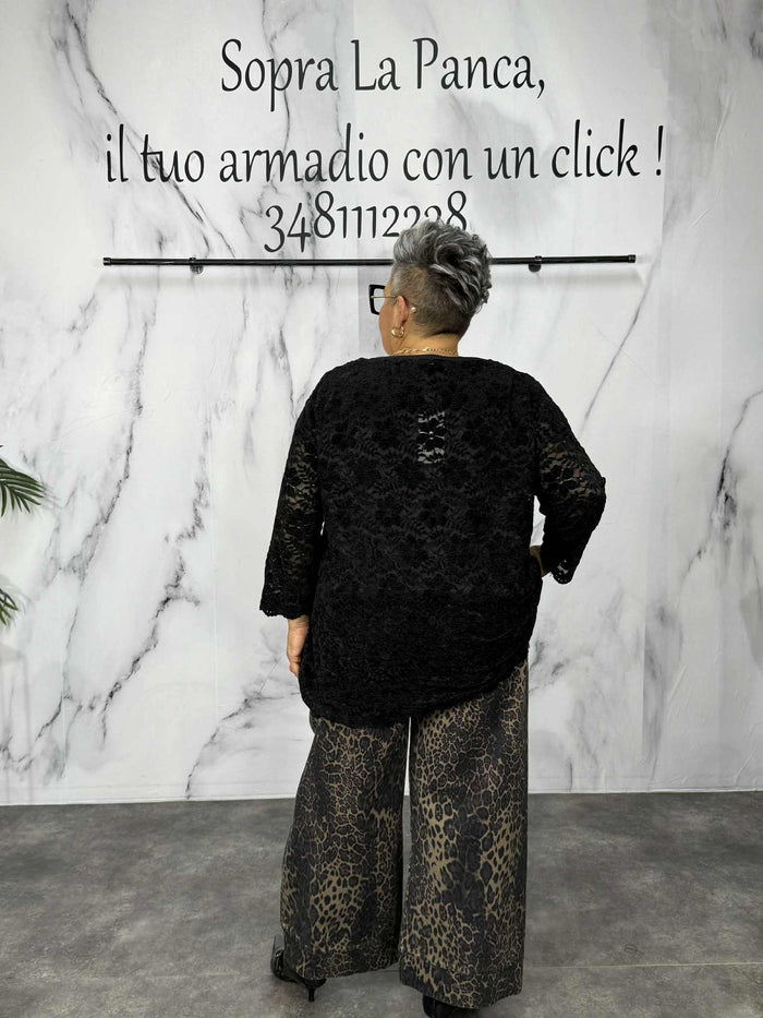 Jeans bombolino maculato, di FLO E POI