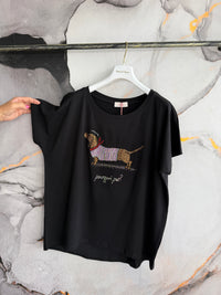 T-Shirt Bassotto Glitter