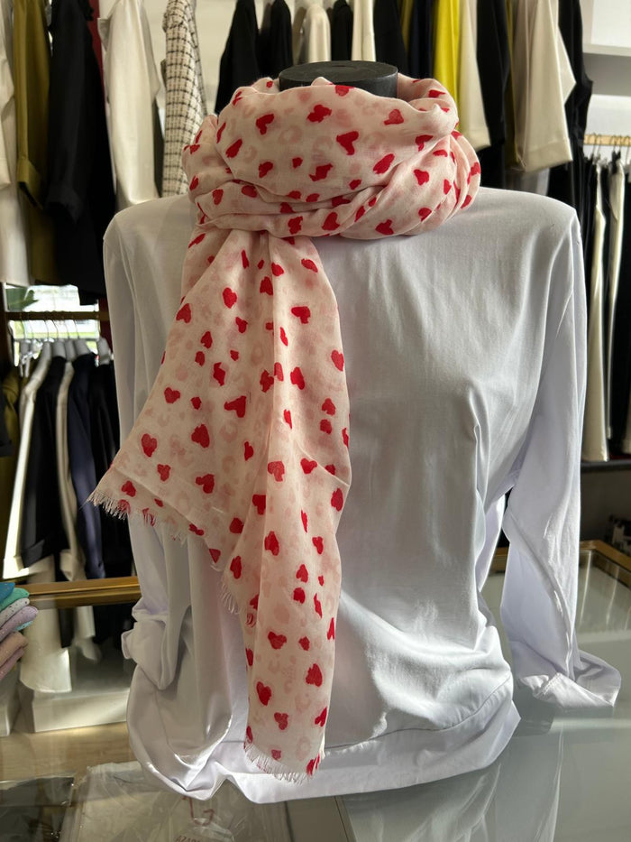 Foulard cuore maculato