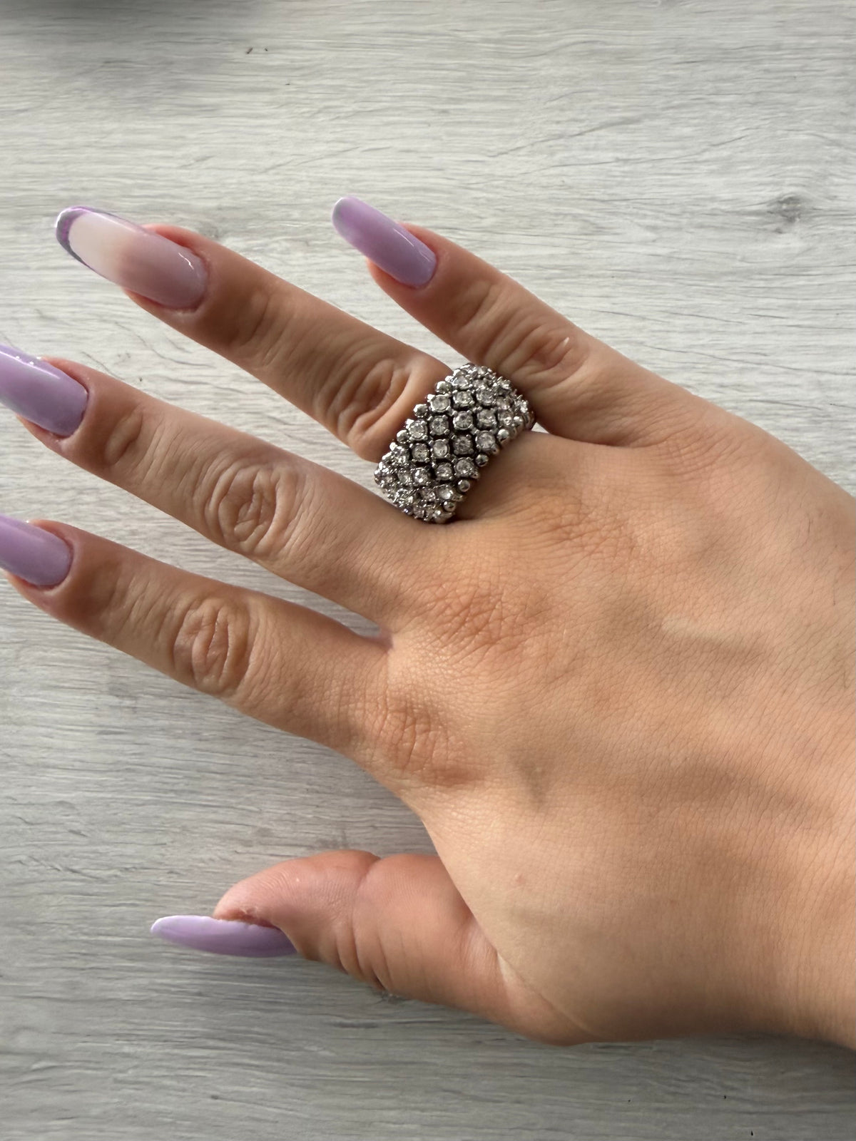 Anello glitter elasticizzato