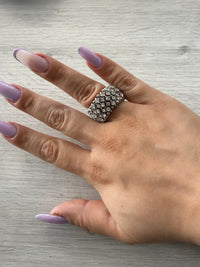 Anello glitter elasticizzato