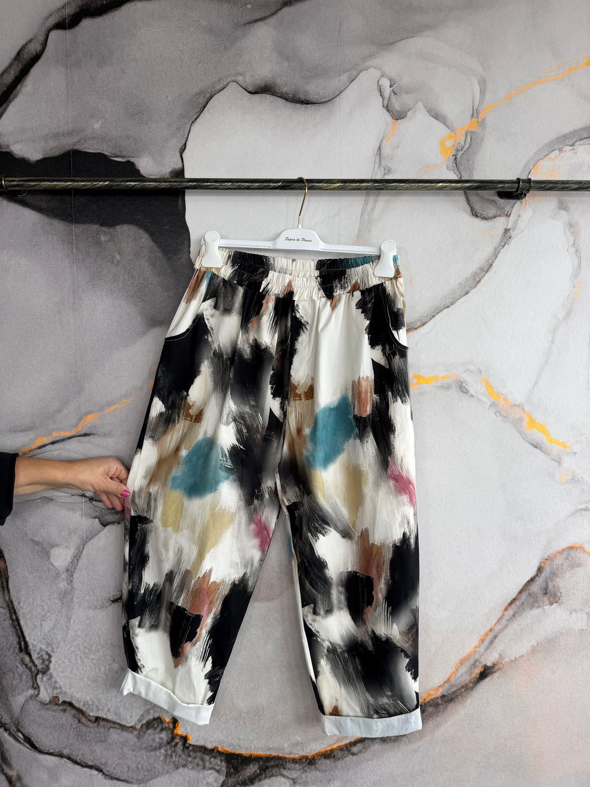 Pantalone Gin ASTRATTO NERO