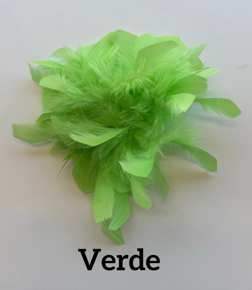 Large feather brooch