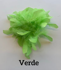 Large feather brooch