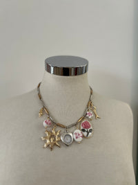 Collana orologio con sole oro