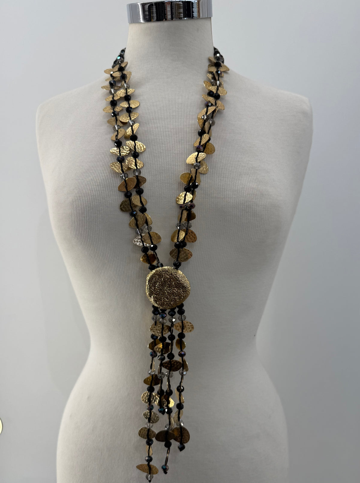 Collana foglioline oro