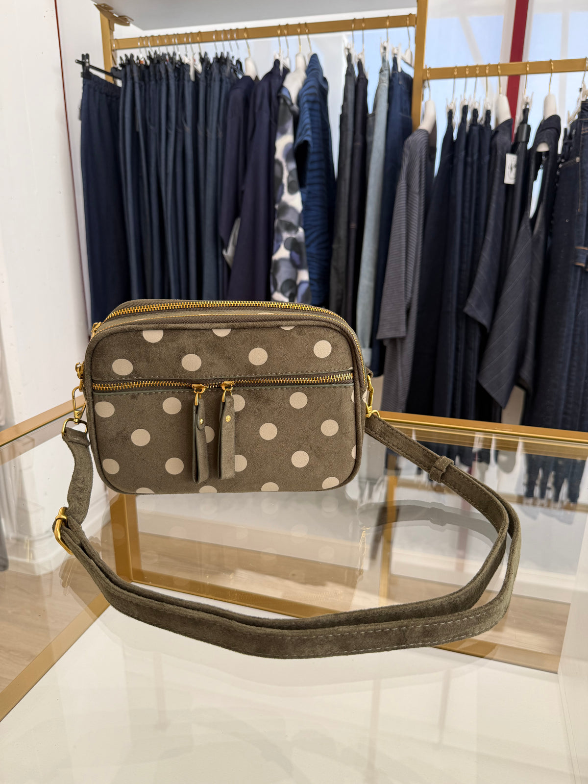 Borsa rettangolo a bolli