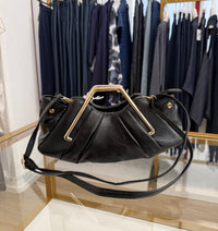 Borsa piccola con manico oro
