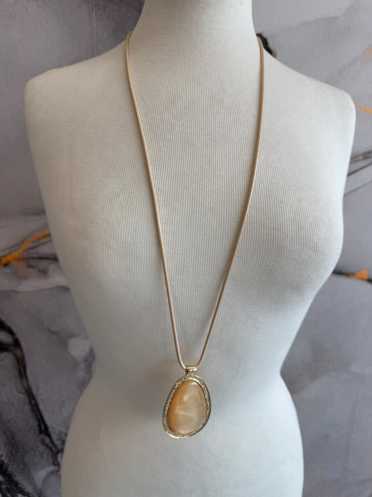 Colorful locket necklace