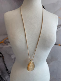 Colorful locket necklace