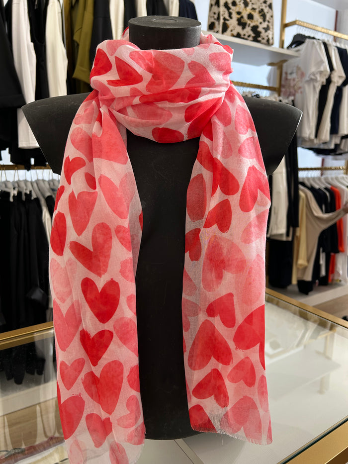 Foulard cuori sfumati