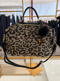 Borsa maculata doppia cerniera