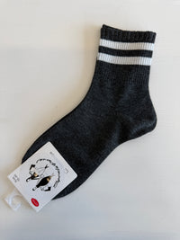 Double stripe cotton sock