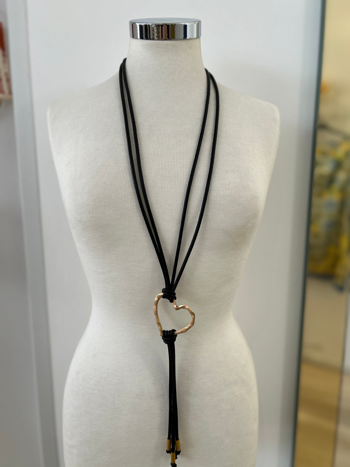 Collana cuore gommata