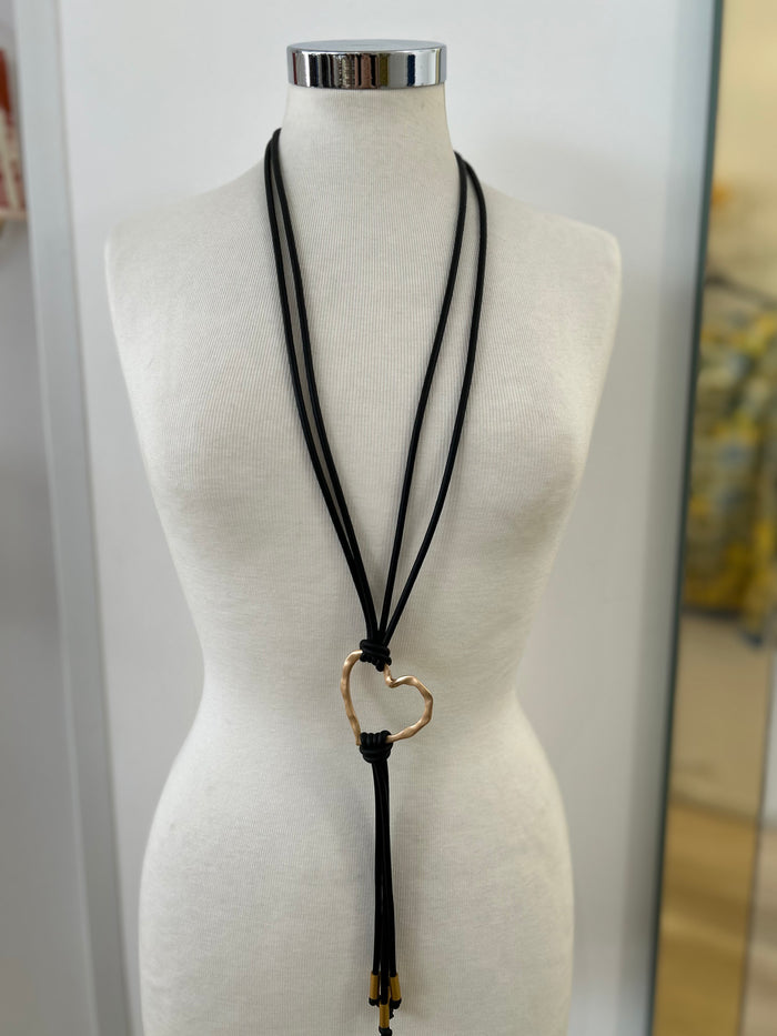 Collana cuore gommata