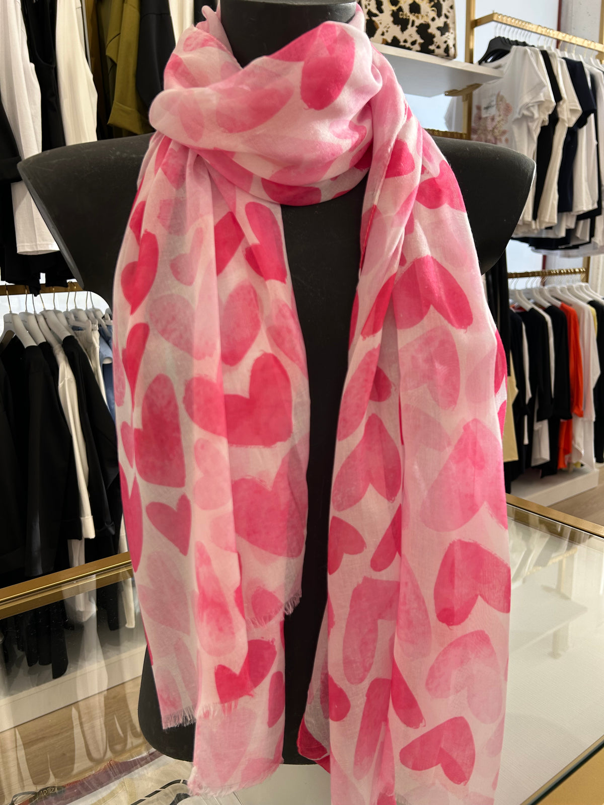 Foulard cuori sfumati