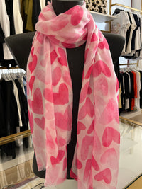 Foulard cuori sfumati