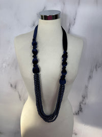 Collana fili ciniglia con perle