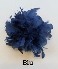 Large feather brooch