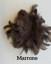 Large feather brooch