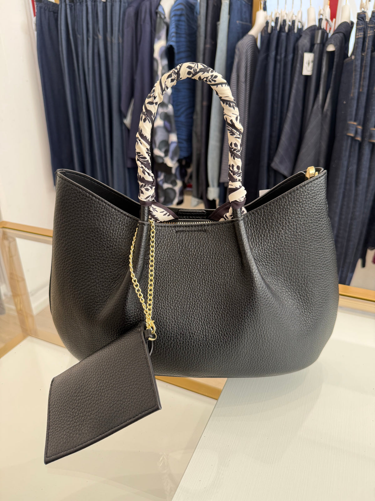 Borsa manico foulard