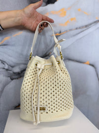 Crochet bucket bag