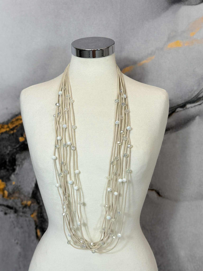 Collana fili con perline