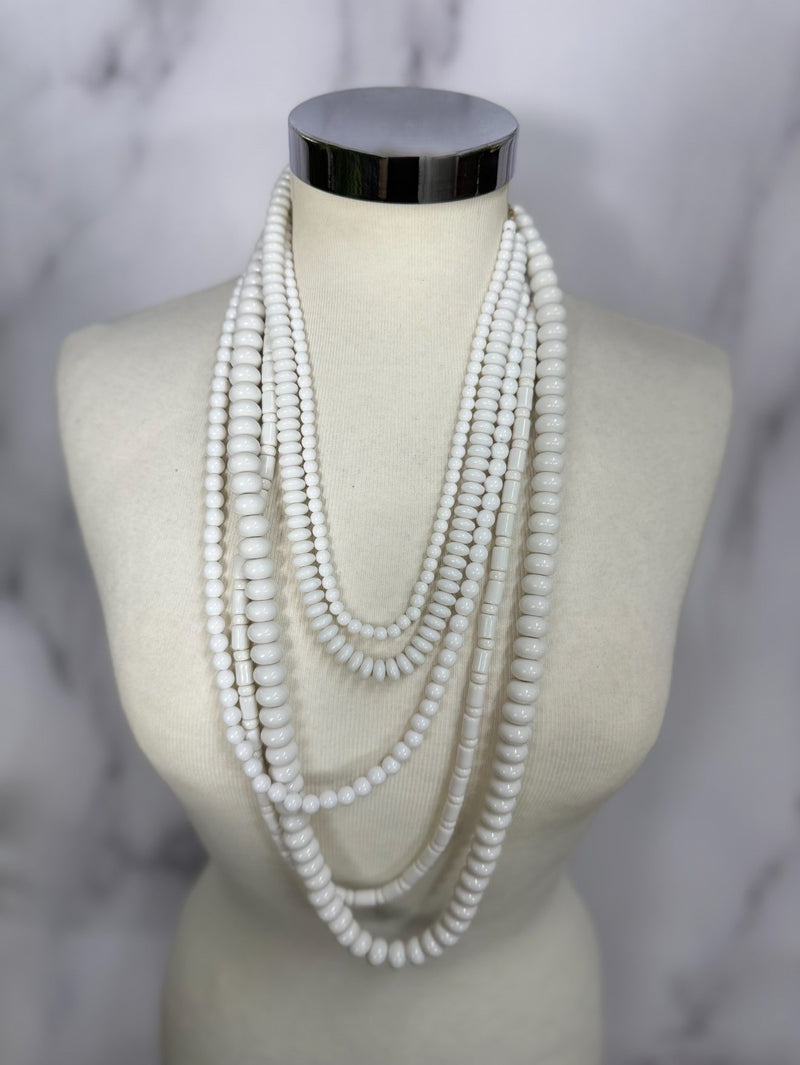 Collana più fili perle