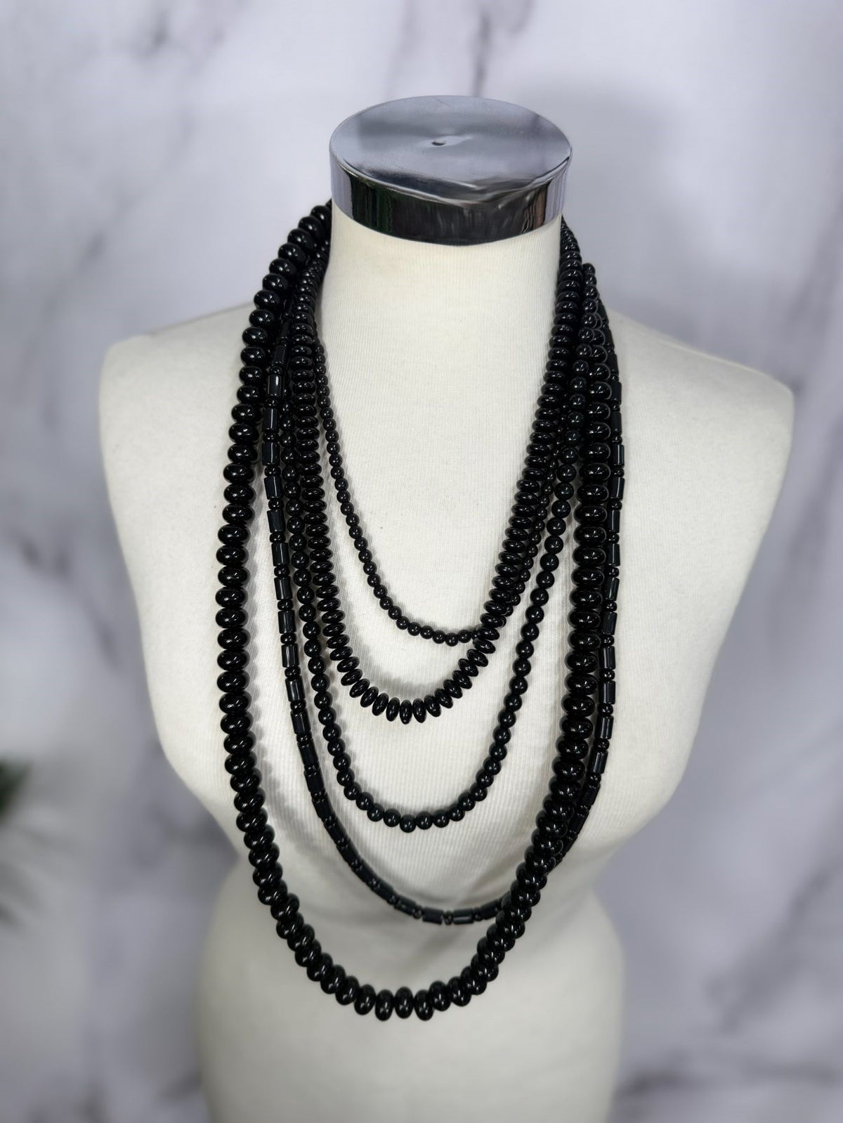 Collana più fili perle