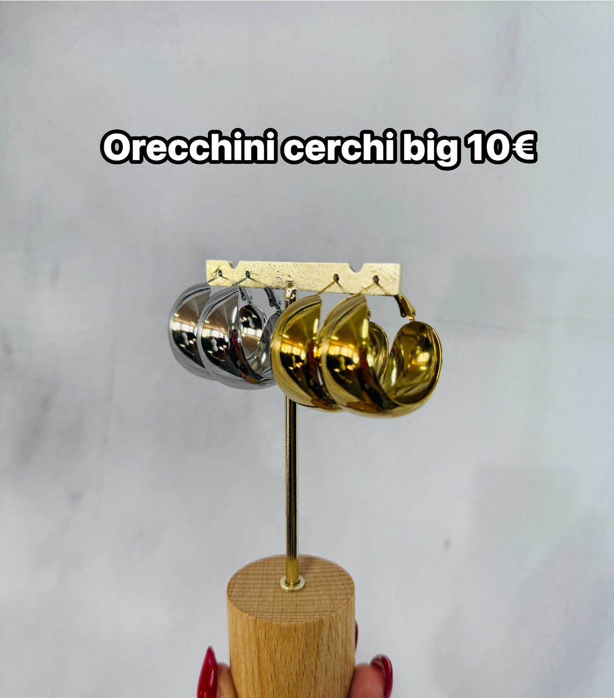Orecchini cerchioni grandi