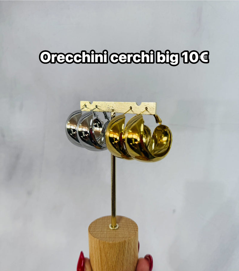 Orecchini cerchioni grandi