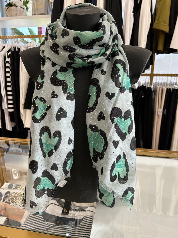 Foulard Cuori punticchiati oro