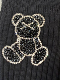 Calzino orsetto glitter