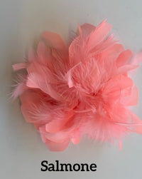 Large feather brooch