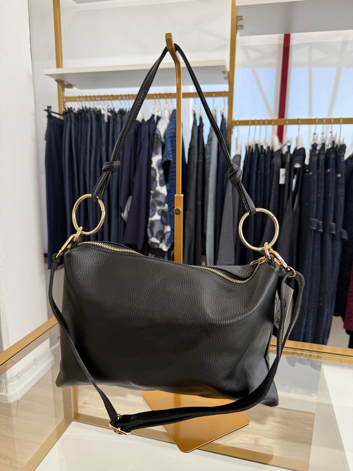 Pochette ecopelle nera