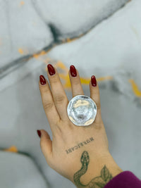 Domed stretch shield ring