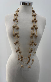 Collana filo oro con perle